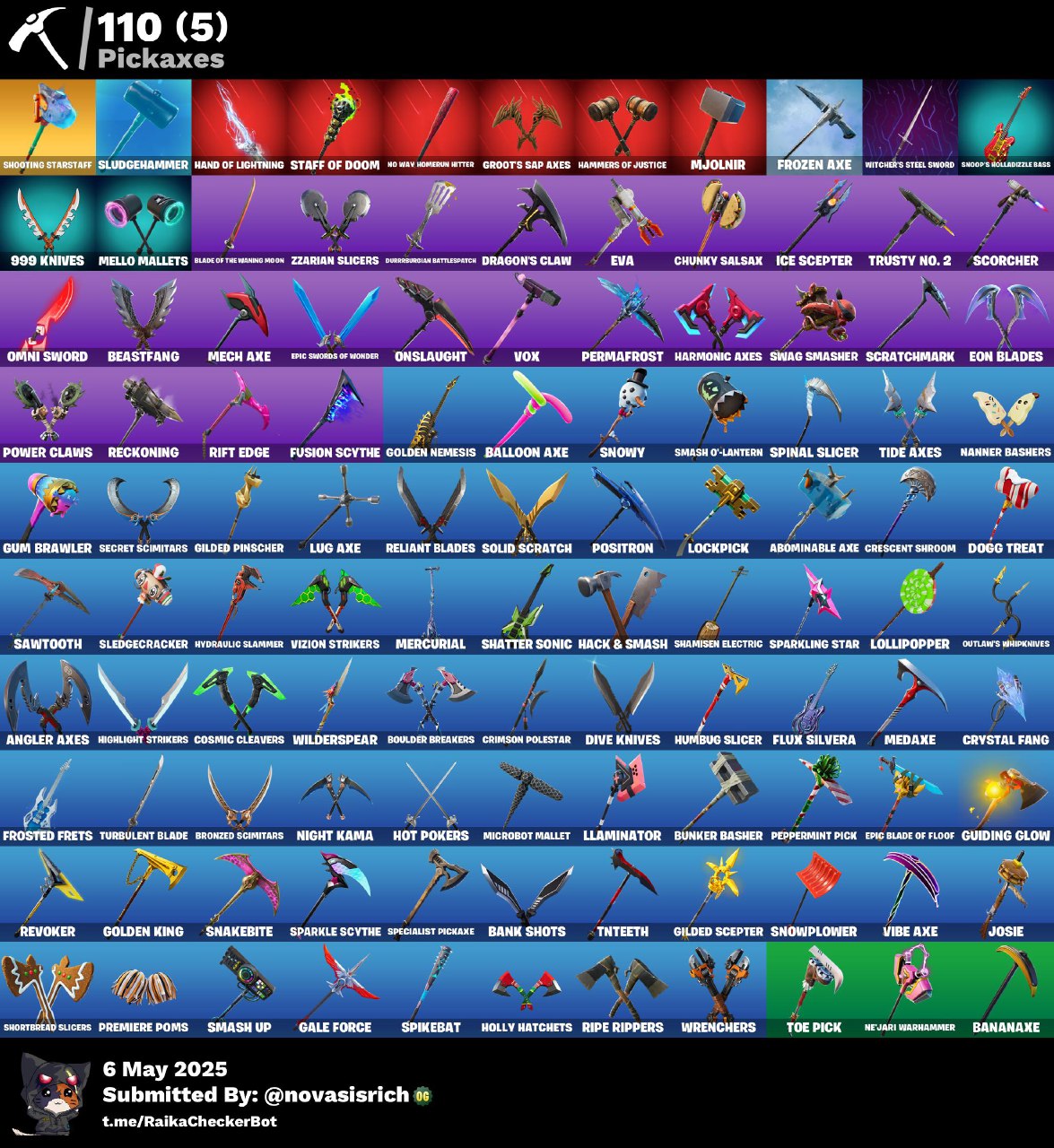 130 Skins + John Wick + Travis Scott + Fresh