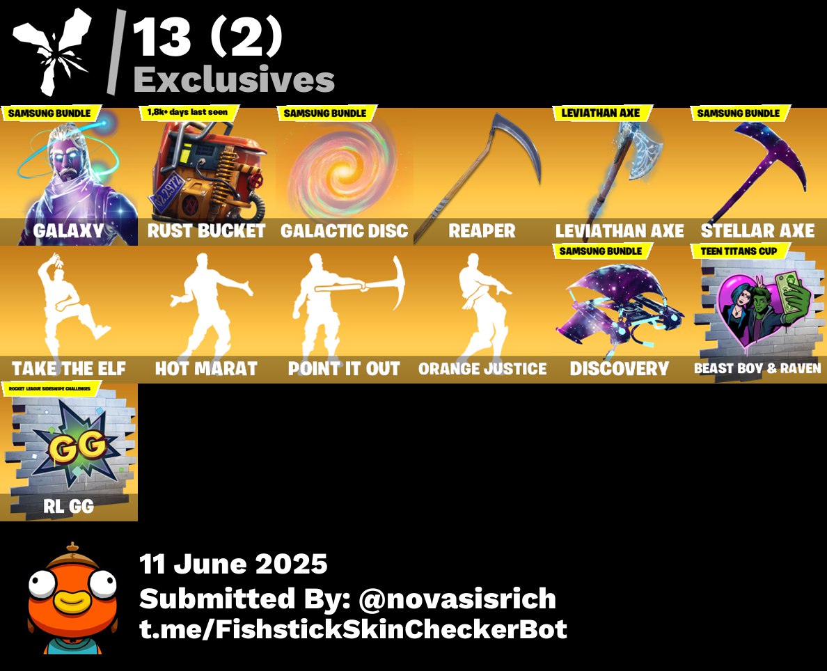 80 Skins + Galaxy + Leviathan Axe