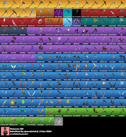 257 Skins + Black Knight + Travis Scott + Mako + OG STW + Trailblazer + Many More