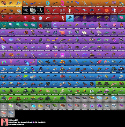 750 Skins Amazing Stacked Account + 600 Emotes