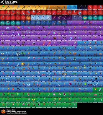541 Skins + 500 Emotes + Wildcat + Travis Scott + Astro Jack + Rue + Glow + The Reaper + Minty Axe + Omega Max + Chun-Li + World Warrior + Fresh + Leviathan Axe + Trailblazer + So many more