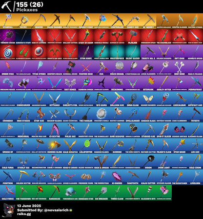 220 Skins + Black Knight + IKONIK + Rogue Spider Knight + Neo Versa
