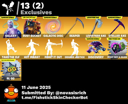 80 Skins + Galaxy + Leviathan Axe